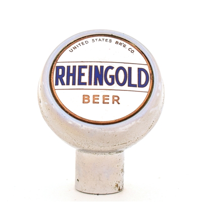 Rheingold Beer 1940s Enameled Chrome Ball Tap Knob