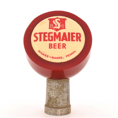 Stegmaier Beer 2-Sided 1940s Tap Knob