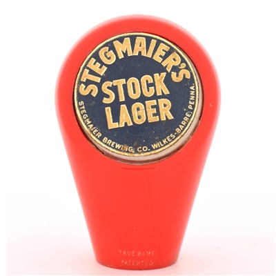 Stegmaier Stock Lager 1950s 2-Sided Tap Knob