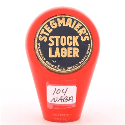 Stegmaier Stock Lager 1950s 2-Sided Tap Knob
