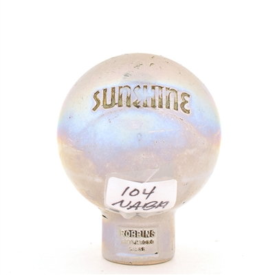 Sunshine Extra Light 1940s 2-Sided Chrome Ball Tap Knob