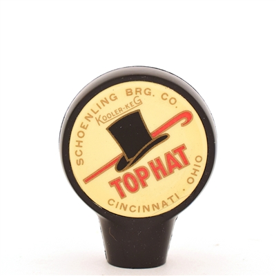 Top Hat Beer 1940s Kooler-Keg Tap Knob SCHOENLING