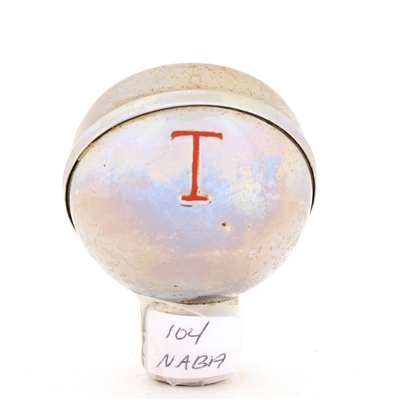 Trommers Malt Beer 1940s 2-Sided Enameled Chrome Ball Tap Knob