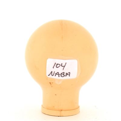 Trommers White Label 1930s Enameled Ball Tap Knob WHITE