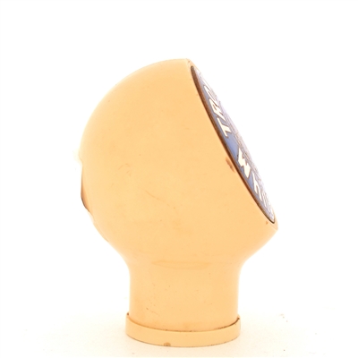 Trommers White Label 1930s Enameled Ball Tap Knob WHITE