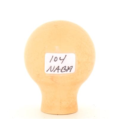 Trommers White Label 1940s Enameled Ball Tap Knob WHITE