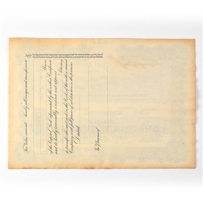 Independent Brewing Co of Pittsburgh Common Stock Certificate Pre-Pro