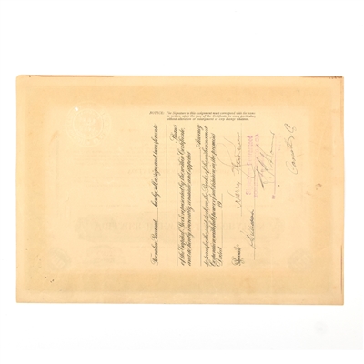 Vollmer Brewing Corp Capital Stock Certificate 100 SHARES 1934