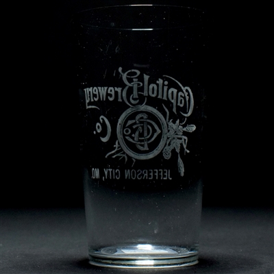 Capitol Brewery Co Pre-Prohibition Etched Glass