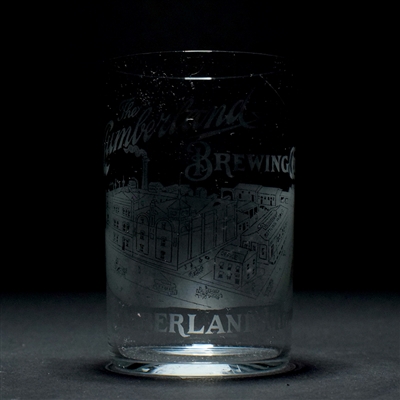 Cumberland Brewing Co Pre-Prohibition Etched Glass