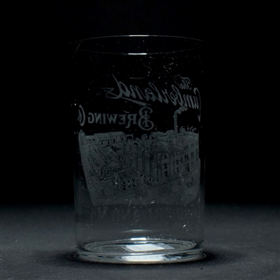 Cumberland Brewing Co Pre-Prohibition Etched Glass