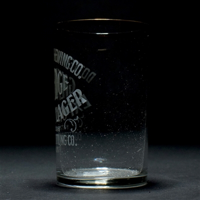 Dotterweich Gilt Edge Export Lager Pre-Prohibition Etched Glass