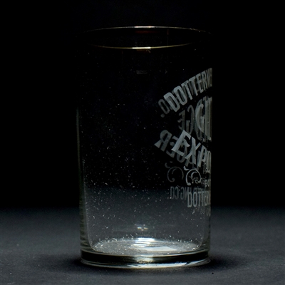 Dotterweich Gilt Edge Export Lager Pre-Prohibition Etched Glass