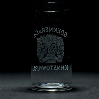 Goenner and Co Pre-Prohibition Etched Glass