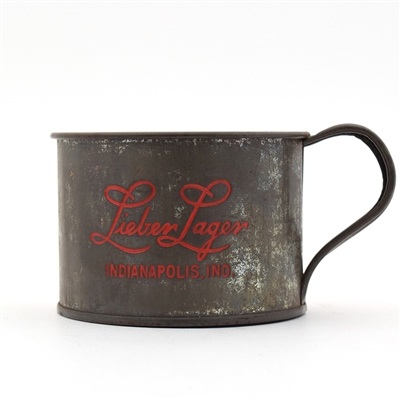 Lieber Lager Pre-Prohibition Tin Cup INDIANAPOLIS