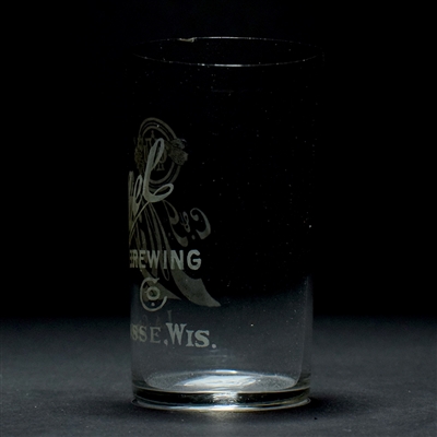Michel Brewing Pre-Prohibition Etched Glass LA CROSSE WISC