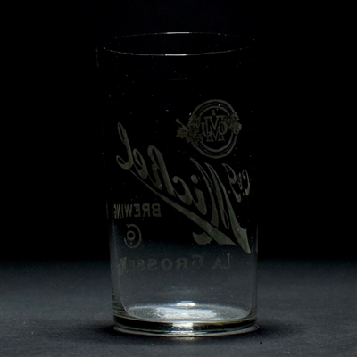Michel Brewing Pre-Prohibition Etched Glass LA CROSSE WISC