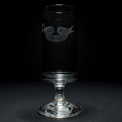 Nail City Brewing Co Pre-Prohibition Etched Glass GOATS SCARCE