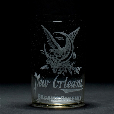 New Orleans Brewing Co Pre-Prohibition Etched Glass