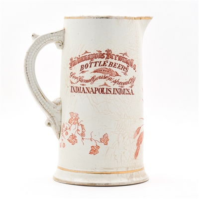 Indianapolis Brewing Pre-Prohibition Ceramic Pitcher PROGRESS