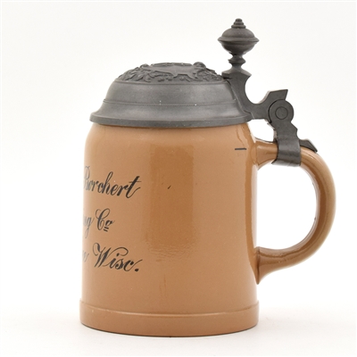 Jung and Borchert Brewing Pre-Pro Lidded Ceramic Stein MILWAUKEE