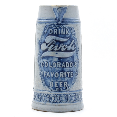 Tivoli Beer Pre-Prohibition Glazed Stoneware Pitcher