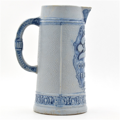 Tivoli Beer Pre-Prohibition Glazed Stoneware Pitcher