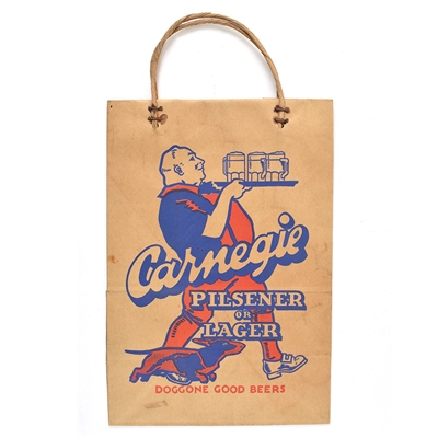 Carnegie Beer Bag and Duquesne Pilsener Menu