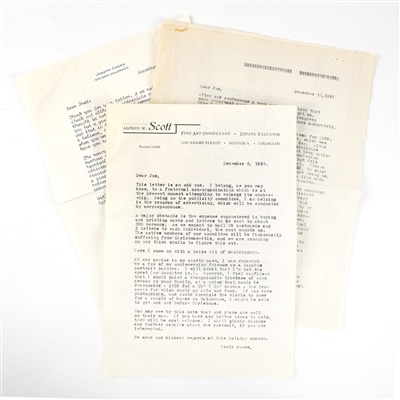 Ceramic Sculptures of Joseph Coors Jr 1st State Proofs 1956-57 With Artist Correspondence