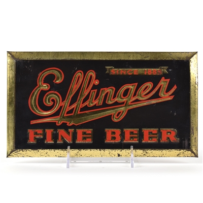 Effinger Fine Beer 1930s Tin-Over-Cardboard Sign SCARCE