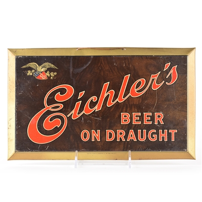 Eichlers Beer On Draught 1930s Tin Sign