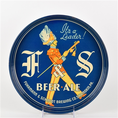 F and S Beer Ale 1930s Serving Tray