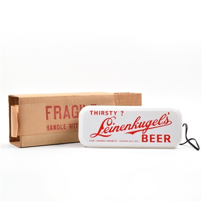 Leinenkugels Beer 1950s Illuminated Sign NOS IN ORIGINAL BOX RARE