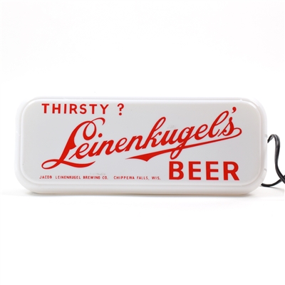 Leinenkugel's Beer 1950s Illuminated Sign NOS IN ORIGINAL BOX RARE