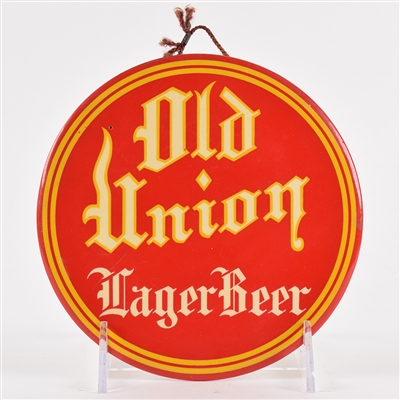 Old Union Lager Beer 1940s TOC Button Sign RARE