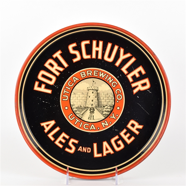 Fort Schuyler Ale and Lager 1930s Serving Tray
