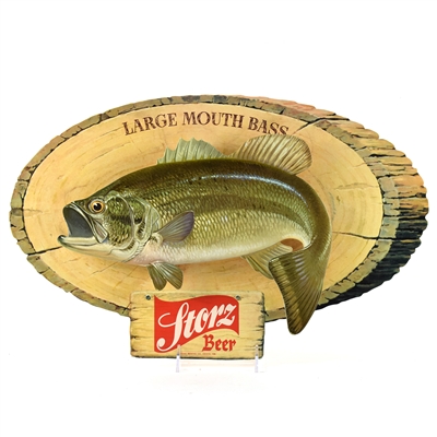 Storz 1950s Die Cut Cardboard Fish Signs Set of 3 NOS In Original Packaging