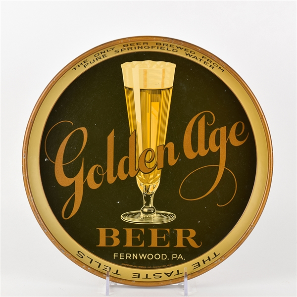 Golden Age Beer 1930s Serving Tray