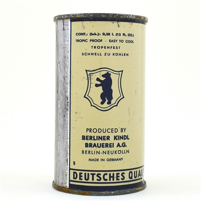 Berliner Kindl German Flat Top
