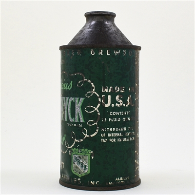 Beverwyck Beer Cone Top EXPORT WITHDRAWN FREE 152-16