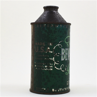 Beverwyck Beer Cone Top EXPORT WITHDRAWN FREE 152-16