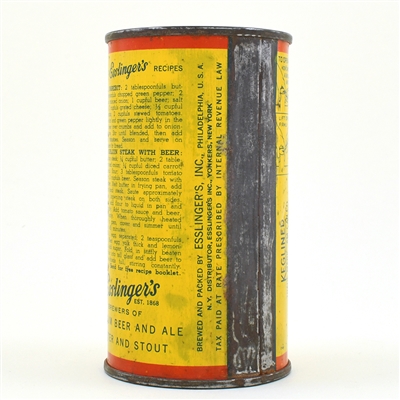Esslingers Beer Instructional Flat Top 60-17 OI L243