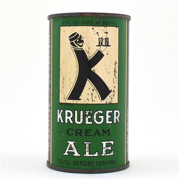 Krueger Cream Ale Instructional Flat Top SMALL OPENER 89-27 OI L465