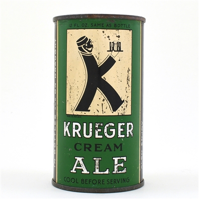 Krueger Cream Ale Instructional Flat Top SMALL OPENER 89-27 OI L465