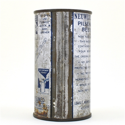 Neuweilers Pilsener Beer Instructional Flat Top NON-IRTP 102-38 OI L570
