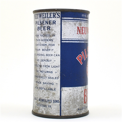 Neuweilers Pilsener Beer Instructional Flat Top NON-IRTP 102-38 OI L570