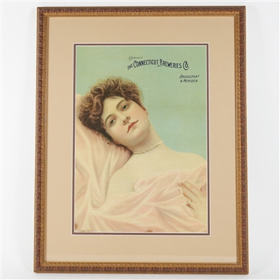 Connecticut Breweries Pre-Pro Chromolithograph RARE