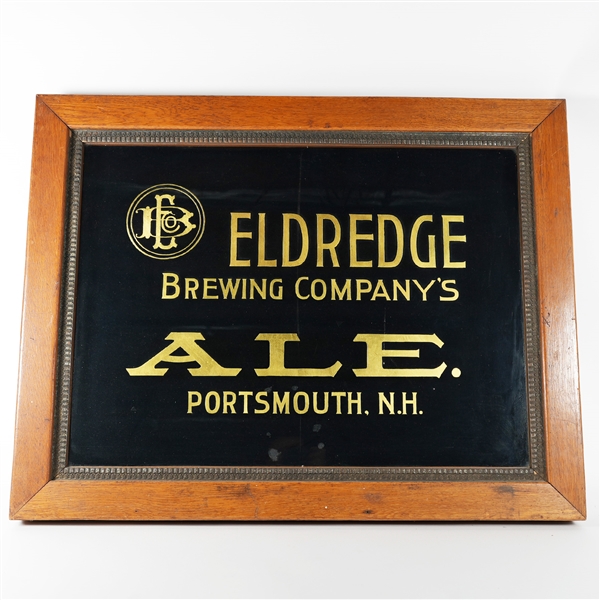 Eldredge Brewing ALE Pre-Pro Glass Shadowbox Sign RARE
