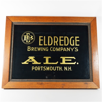 Eldredge Brewing ALE Pre-Pro Glass Shadowbox Sign RARE