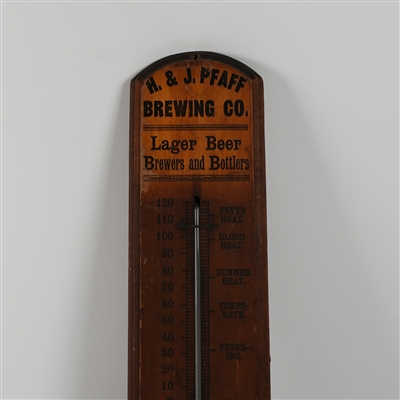 H J Pfaff Brewing Lager Beer Pre-Pro Thermometer RARE